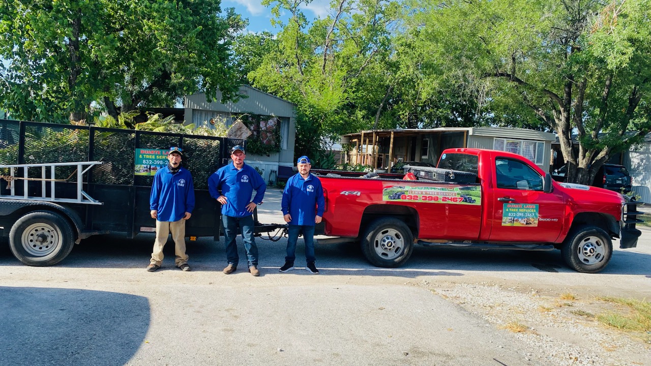 Jose Duarte Tree Services truck with picked up debris